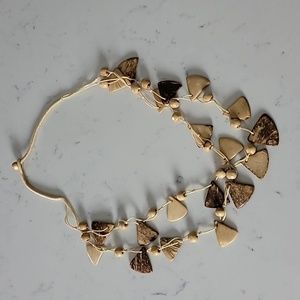 Double string Boho wood necklace Bohemian